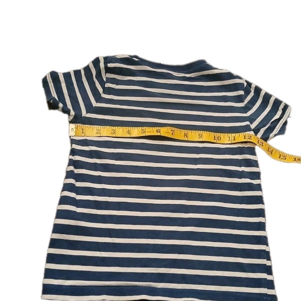 Mini Boden Colorful Boy's Short Sleeve Shirt Blue White Stripes Popsicle Size:4 - Picture 3 of 7
